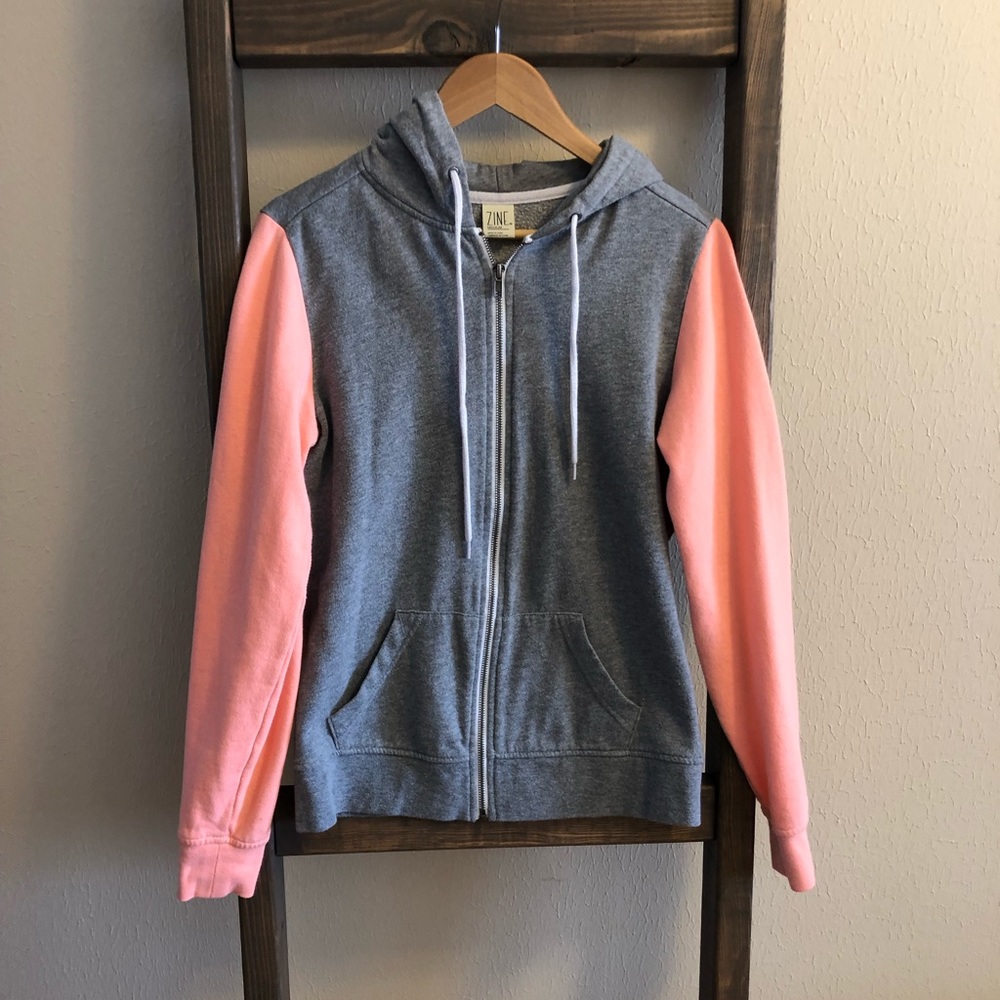 Zine zip up hoodie